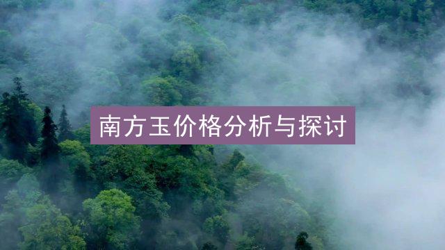 南方玉价格分析与探讨