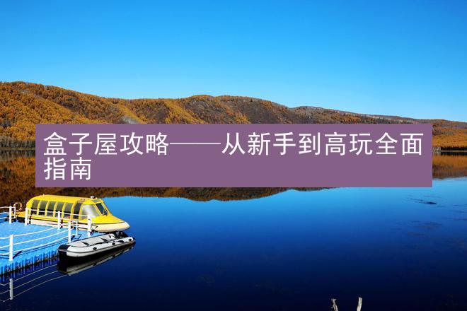 盒子屋攻略——从新手到高玩全面指南